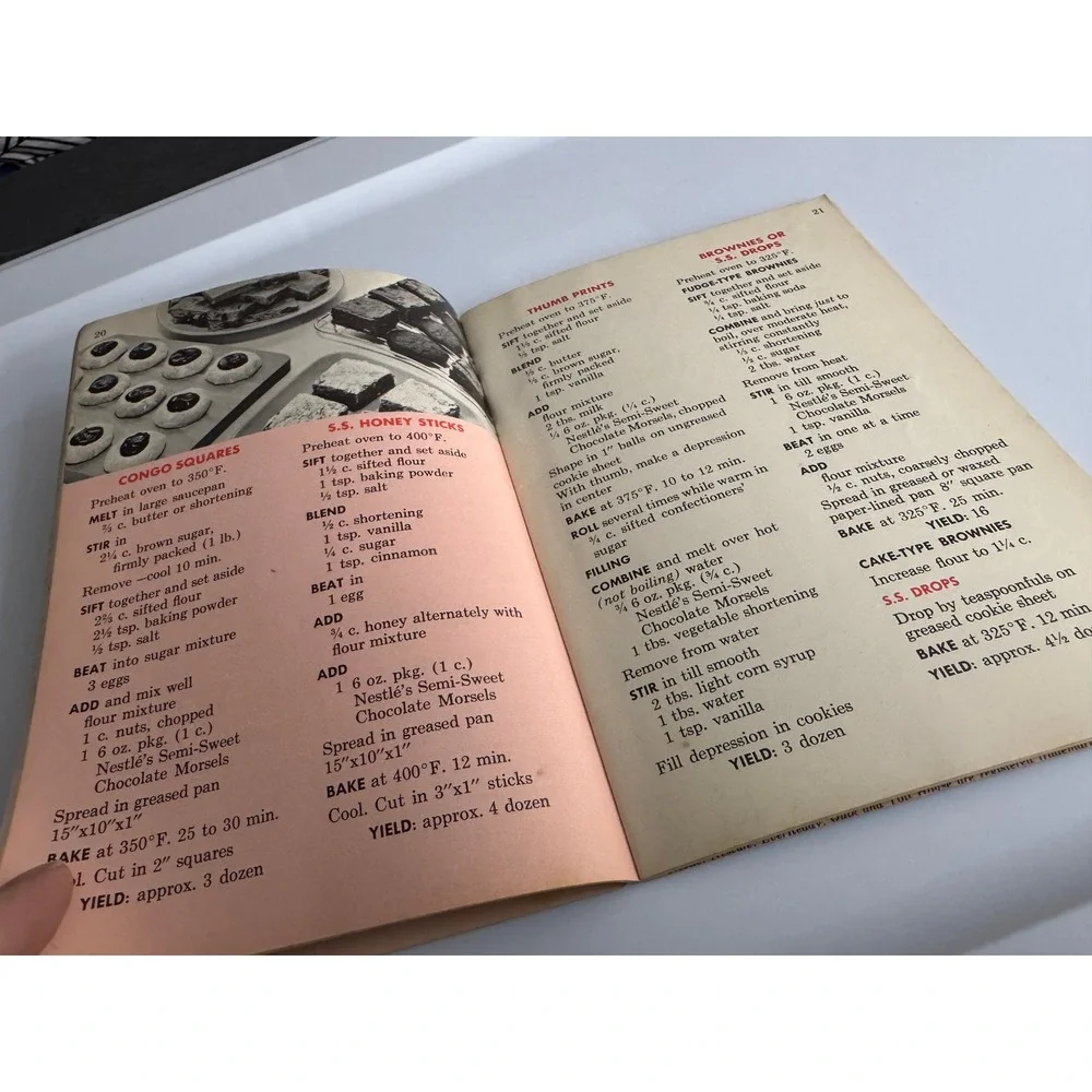 VTG 1957 Nestle Semi‎ Sweet Chocolate Kitchen Recipes Booklet Toll House Cookie